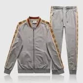 gucci 2 piece tracksuit Tracksuit gold gg gray